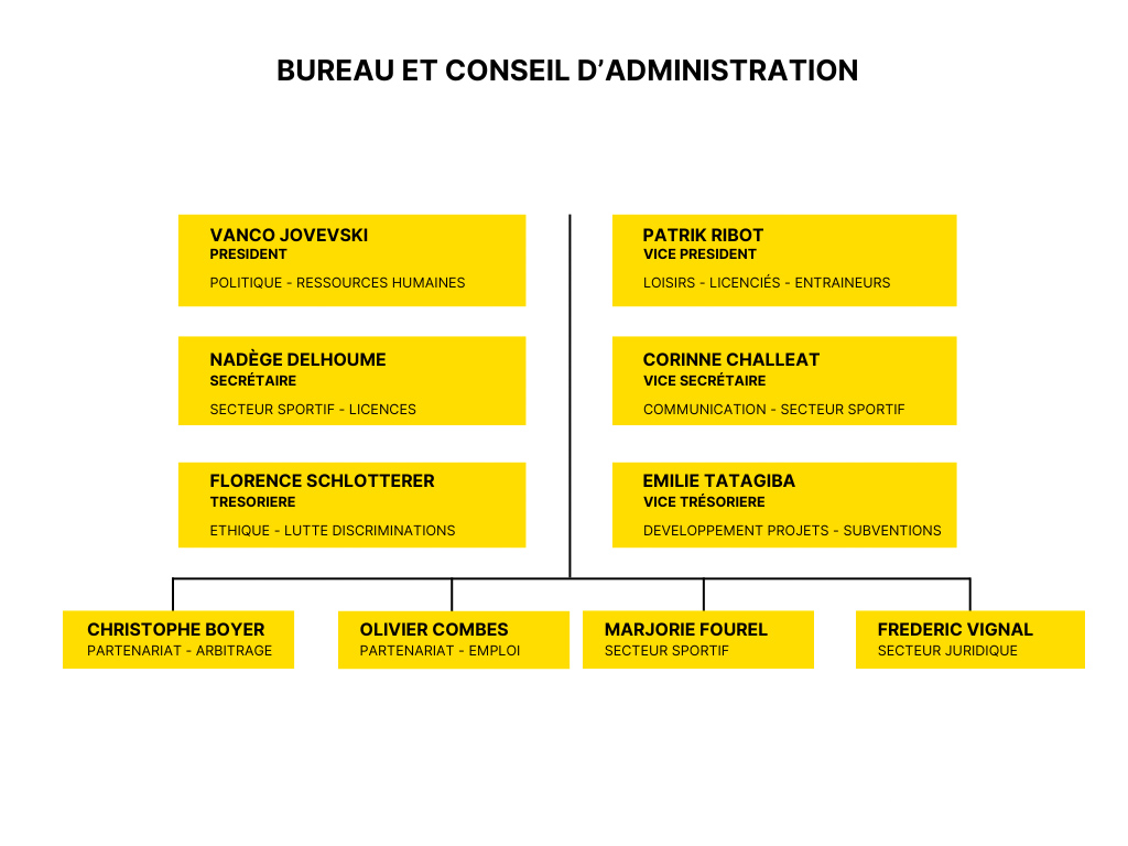 organigramme de Montélimar Handball